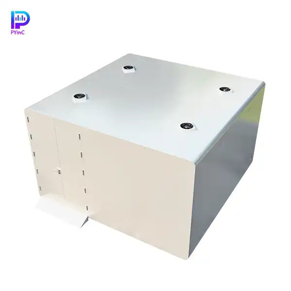 PYinC large soundproof pod in white, featuring solid wall construction and double doors.